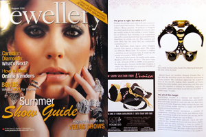 Jewellery Business Magazine "Shop Smart, Sell swift - The pricing sweet spot and the colours customers crave" By Diana Jarrett Jewellery Business Magazine, August 2012, USA pp.138-144