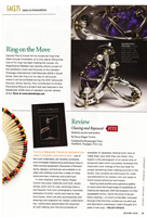 Lapidary Journal - Jewelry Artist Magazine "Ring on the move" Facets. News and Innovations Lapidary Journal - Jewelry Artist Magazine, December 2009, USA p.59