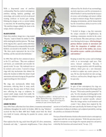 "Art meets Science, Claudio Pino designs sculptural rings that reflects the wearer's movement" By Bonnie Siegler CJ - Canadian Jewellery Magazine, January 2012, Canada pp. 70-71